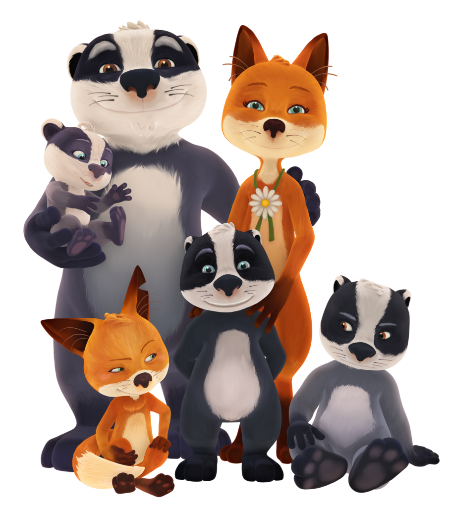 The Fox-Badger Family - Ellipse Animation