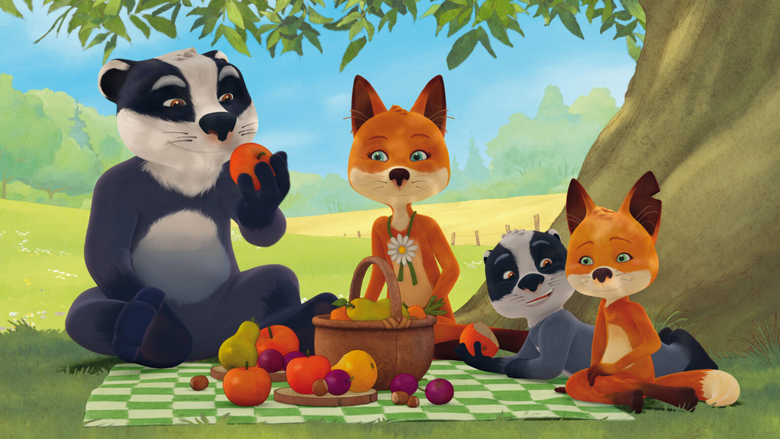 The Fox-Badger Family - Ellipse Animation